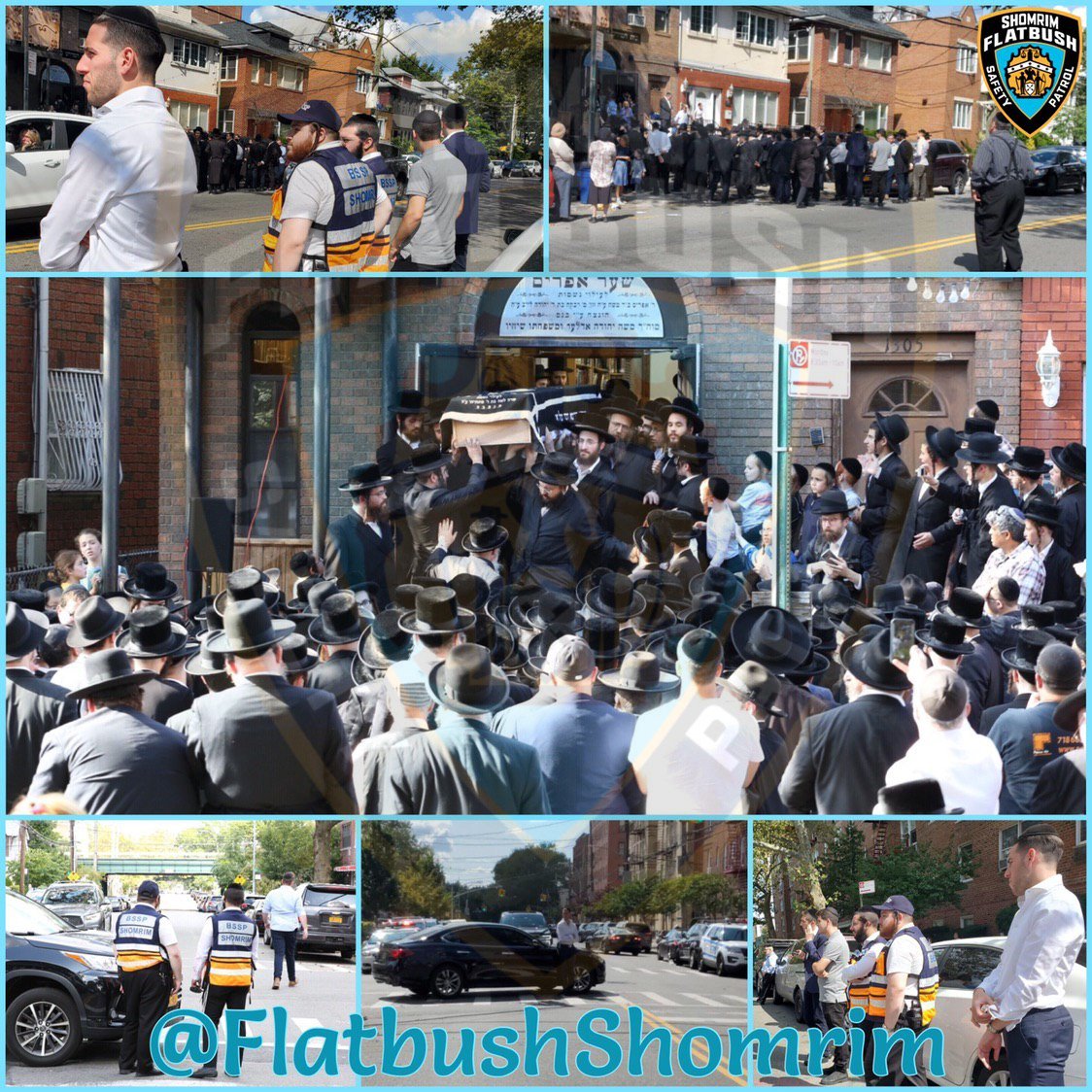 FlatbushShomrim's tweet photo. Great job by our volunteers #WorkingTogether w/@NYPD61Pct to ensure the safety of all that came to mourn and pay last respects at the Kalisher Rebbe’s Levaya. Special thanks to sister-org @BPShomrim for the assistance. #UnitedShomrim
Thanks @ERGSafetyPatrol for your help as well. https://t.co/kGPGdHsD88