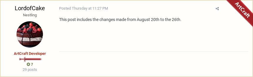 ProjectMalekai's tweet photo. LordofCake posted in "5.100 Snap TEST Patch Notes for 8/20 - 26/19" #Crowfall #RedPost
https://t.co/P8mvXDwHcm https://t.co/m7IPRQAdkJ