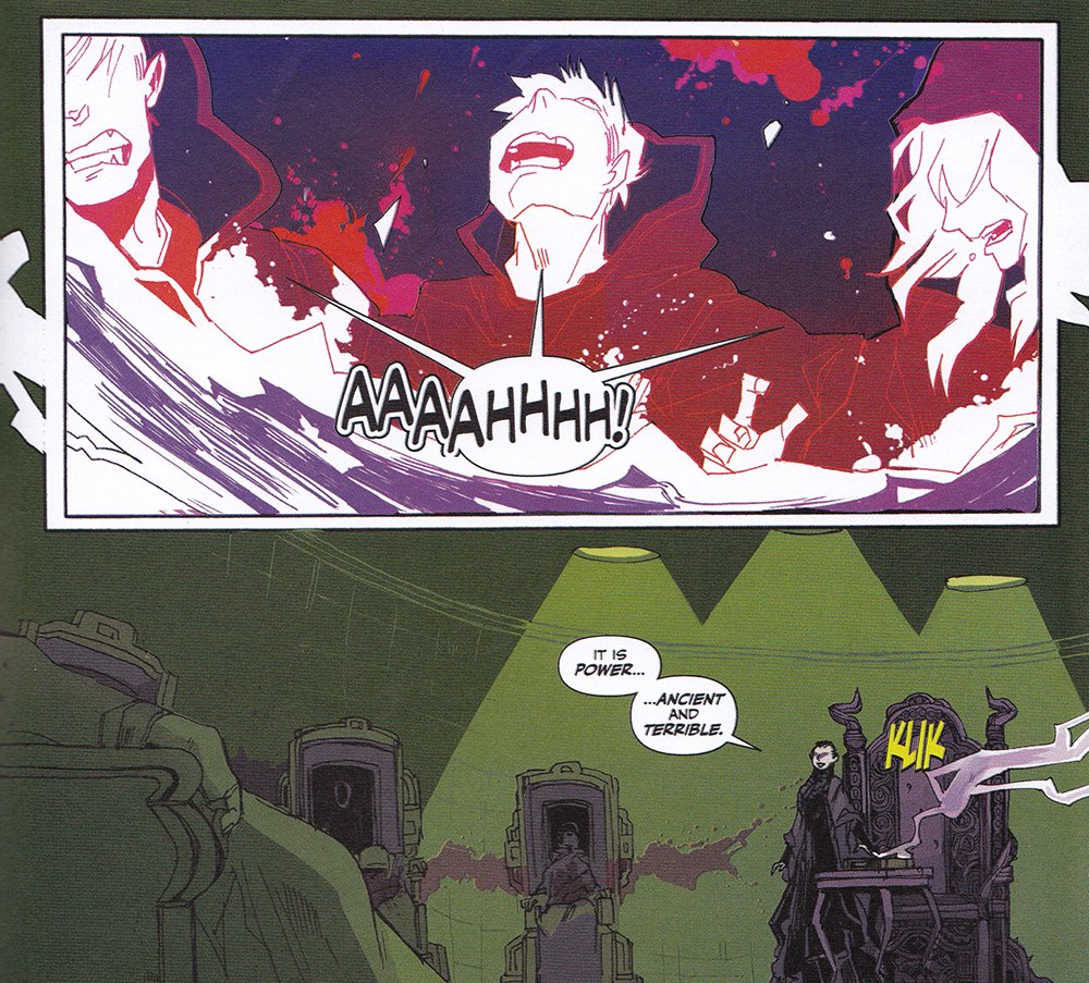 CanuckComics's tweet photo. #DailyPanel: Although saved by the Aurora Dawn, #Apollyon has no use for its devout following. - #Freelance 1 | @JimZub @Wheeler @runkiddorun @chapterhouseca #LGBTComics https://t.co/OplHK4vdx7