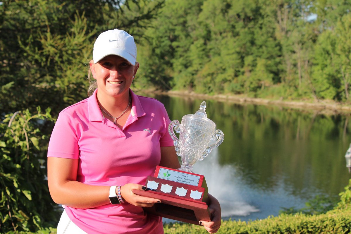 TheGolfOntario's tweet photo. Your 2019 Inaugural Ontario Disability Champions, Kurtis Barkley and Natasha Stasiuk #OpenForeAll https://t.co/dCyHLI2a8b