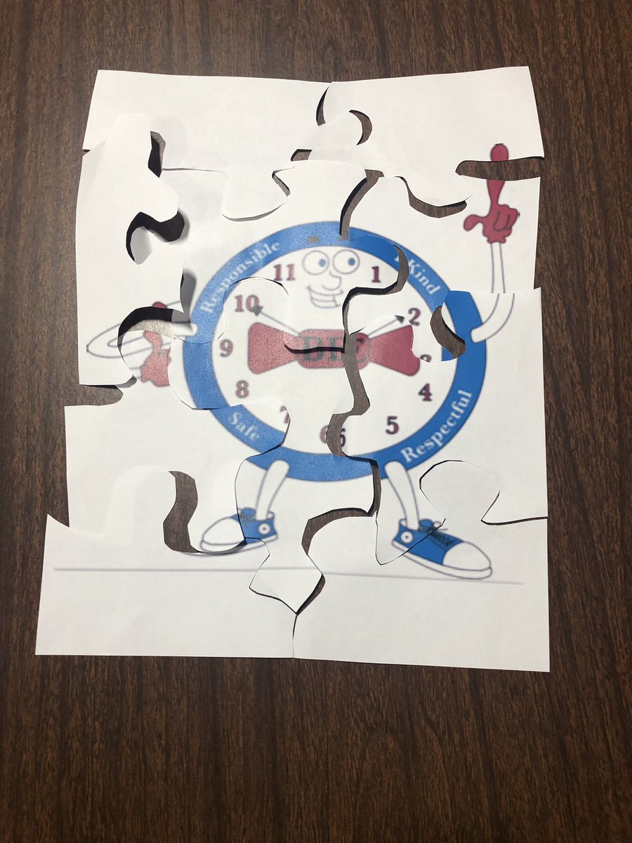 Our completed Warren Clocker scavenger hunt!