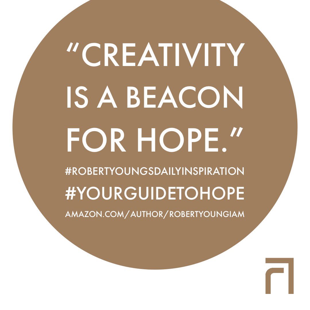 “Creativity Is A Beacon For Hope.”
Robert Young’s Daily Inspiration: Your Guide To Hope In Times Of Hopelessness 
Available <a href="/amazon/">Amazon</a> Amazon.com/Author/RobertY…
.
.
.
#goodreads #storyteller #selfhelp #books #author #hope #inspirational #dailyinspiration #robertyoungsdailyinspiration