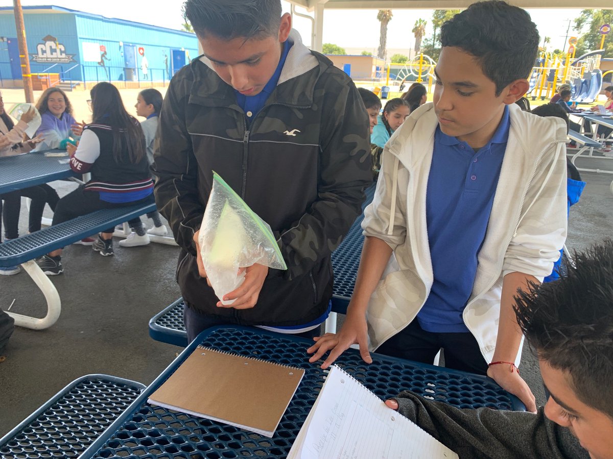 MrsMcCarter3's tweet photo. 8th Graders Making Ice Cream https://t.co/8EycOIlMl6