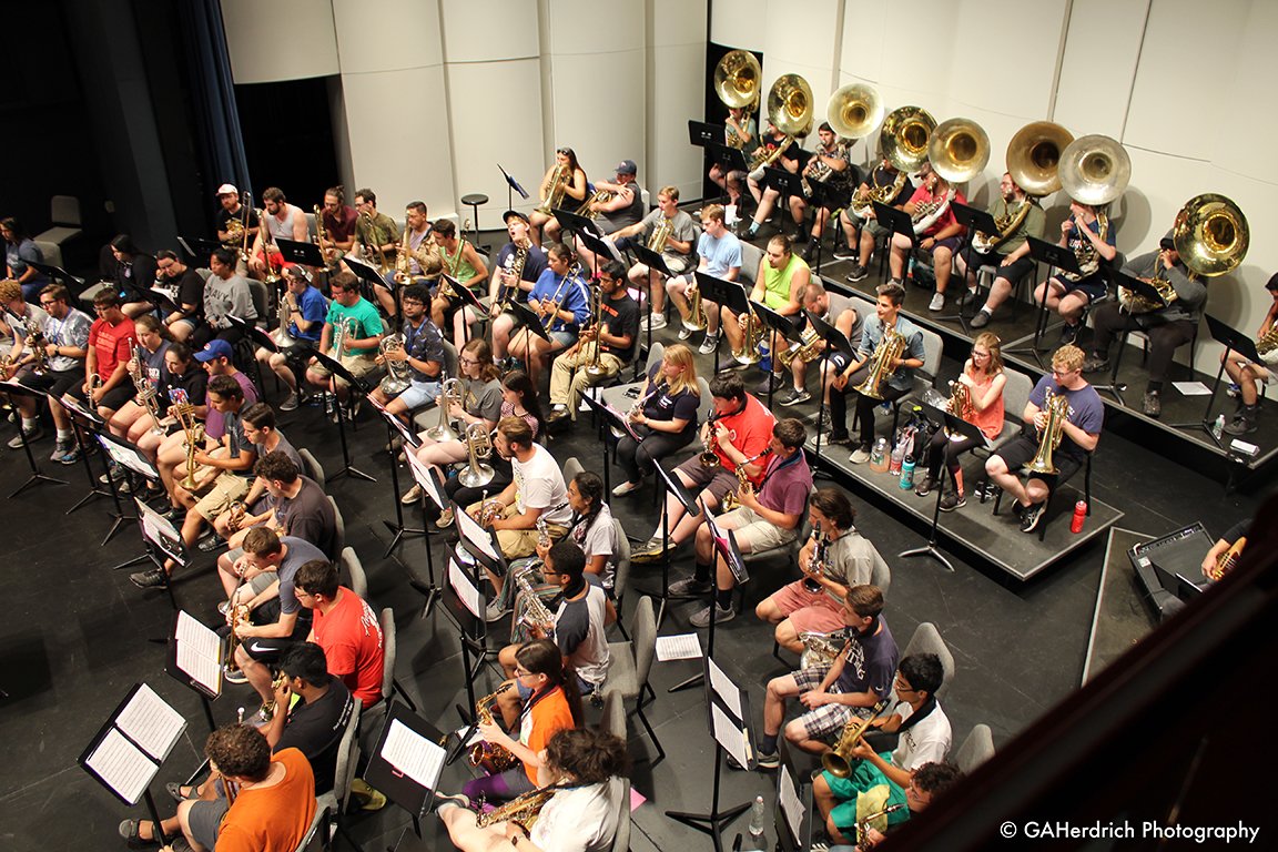 UMLMusic's tweet photo. 2019 Marching Band just finished camp. Yesterday. Here come the Beatles! Performances to come next week Marlboro labor Day Parade #MLDP2019 and UML Convocation #UMLConvocation. https://t.co/orPHb39kuA