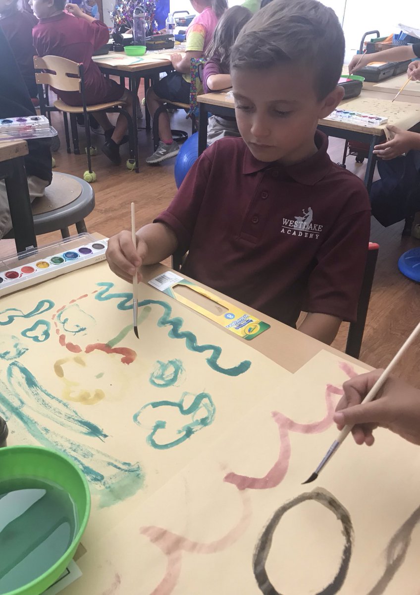 ajoytoteach's tweet photo. The heat index has been ~112 degrees Fahrenheit, so we’ve had indoor recess for a few days. Watercolor painting for the win!☀️🖌 #WAexcels https://t.co/ca9OutD1eX