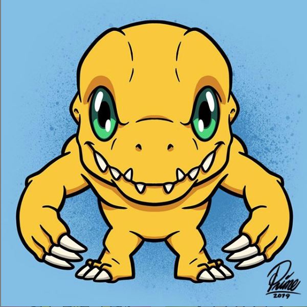 The3DHero's tweet photo. #agumon I  3d sculpted for #digimonday #3dsculpts #illustration design by @InPrimeWeTrust  #digimon https://t.co/Udc6lcz0cu