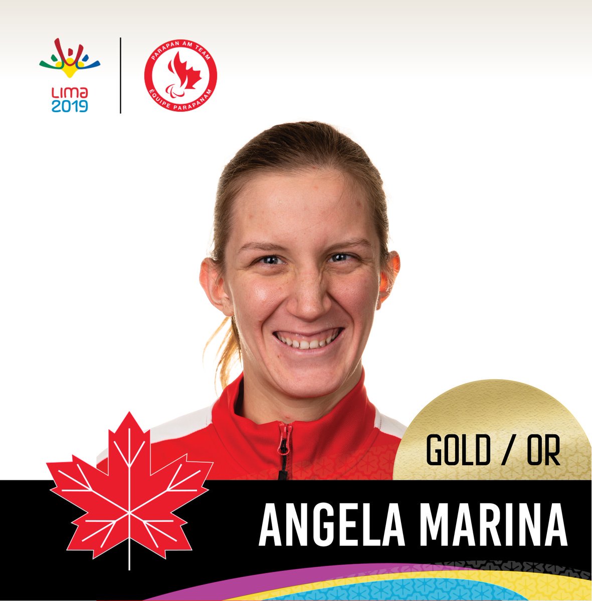 CDNParalympique's tweet photo. L'OR pour  Angela Marina au 200 m libre S14 en natation. #Lima2019 @SwimmingCanada https://t.co/AtQJWSzD5C