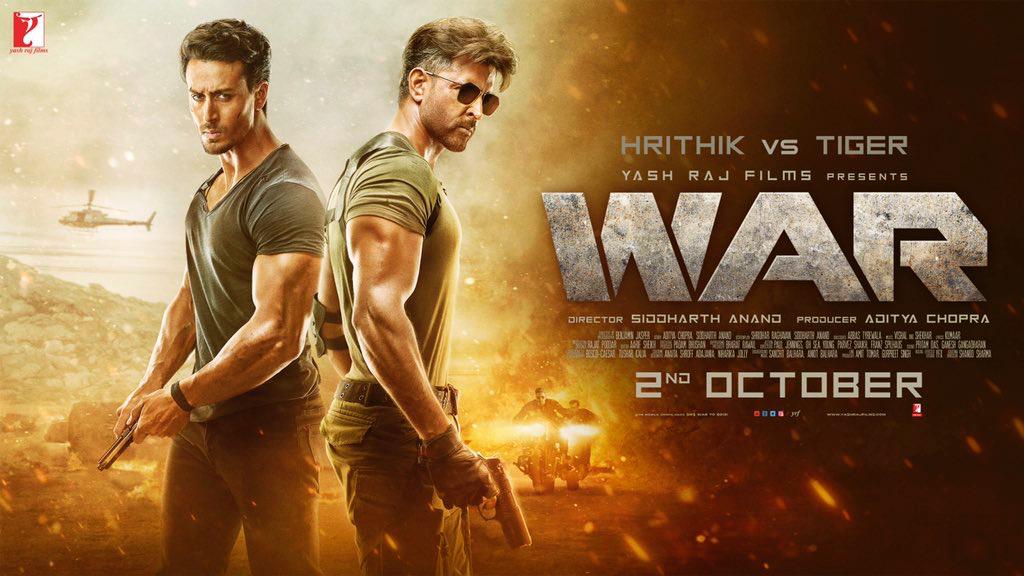 taran_adarsh's tweet image. The storm is coming... #HrithikVsTiger - this is simply sensational... Expect a Tsunami at the BO... #War releases 2 Oct 2019 release in #Hindi, #Tamil and #Telugu... #WarTrailer: youtu.be/tQ0mzXRk-oM