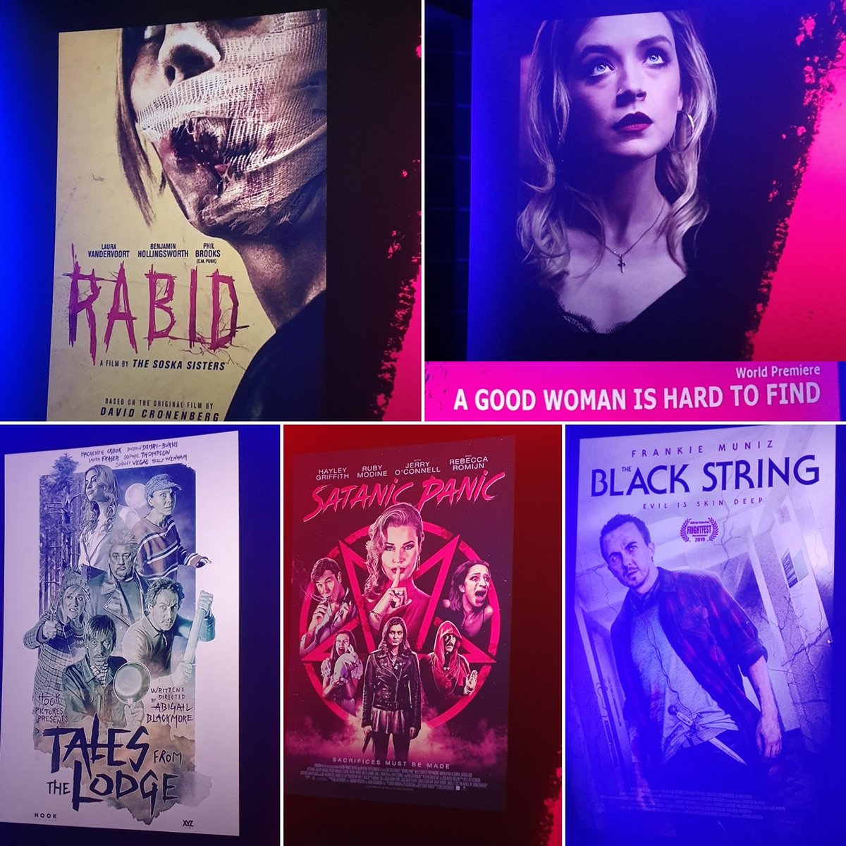 #Frightfest2019 closes strongly with a Monday line-up that again doesn't feature a single dud.
Additionly, both the #WorldPremiere films were huge hits; with the closing film (#AGoodWomanisHardtoFind) a contender for best of the fest...
---
#Rabid #TalesfromtheLodge #SatanicPanic