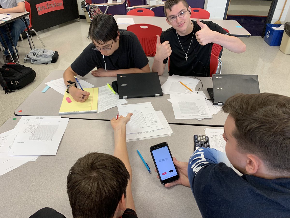 MrsEricksonMath's tweet photo. Investigating growth using various manipulatives and scenarios in Algebra 1. Student engagement was fantastic on this one! #AlgebraInvestigations #mathlove #thisiswhyiteach #Ozarktigers https://t.co/EWetiE6cYY