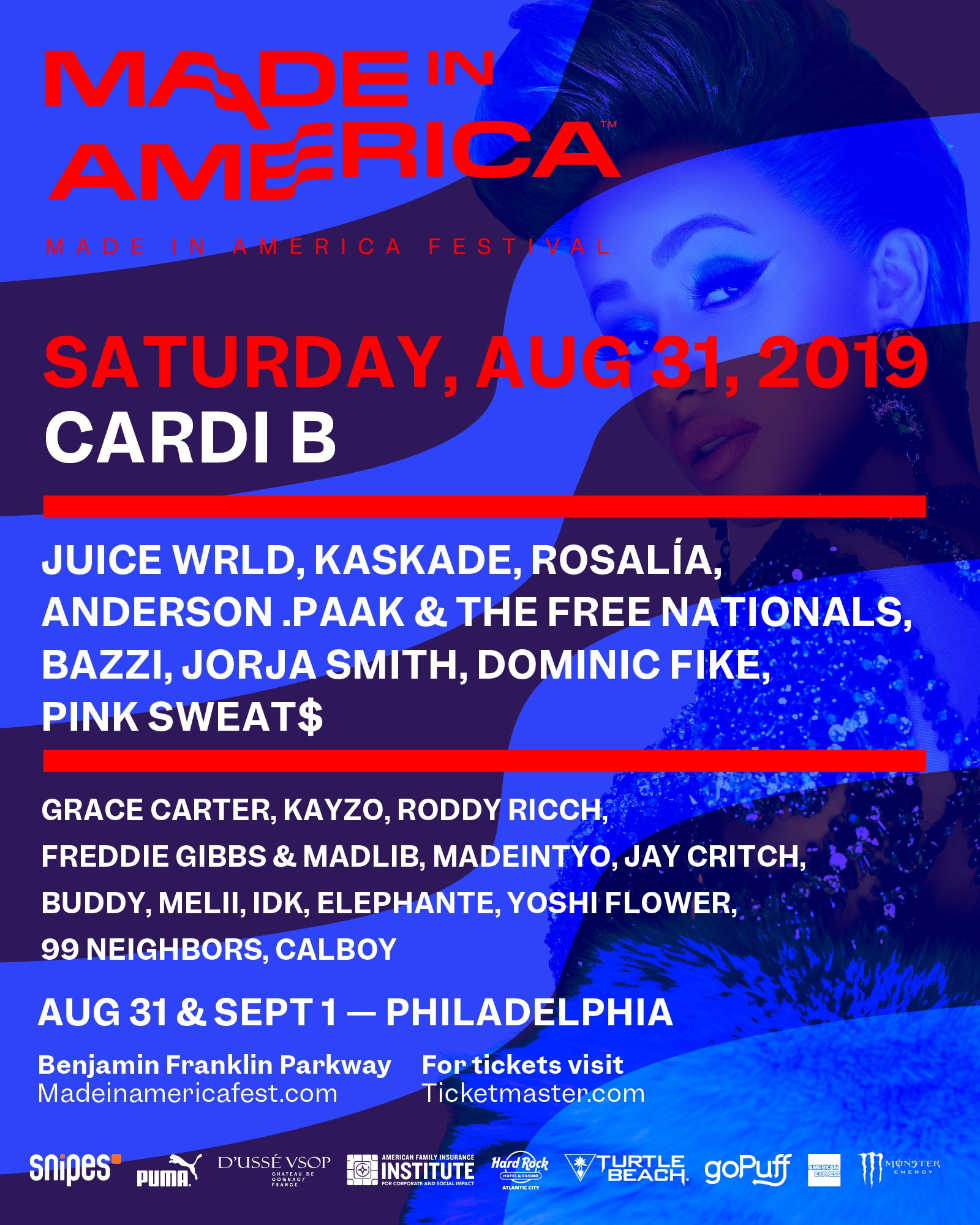 2019 Made In America lineup