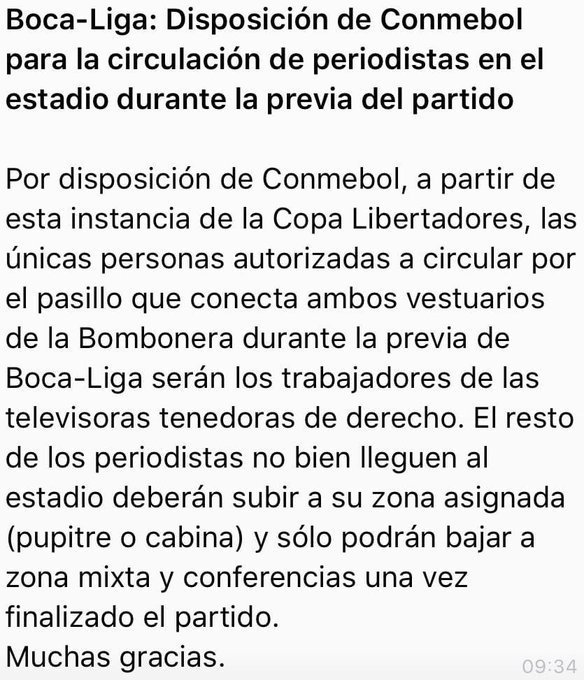 gustavodrago12's tweet photo. Lo de @CONMEBOL y @FOXSportsArg es una aparente asociación ilícita desde la agresión con piedras al micro de @BocaJrsOficial de noviembre de 2018 , el organizador del evento y la cadena oficial minimizaron un hecho gravísimo .
Ahora esto? Monopolio? Censura ? Negociado? IMPUNIDAD https://t.co/pxPaHZClt0