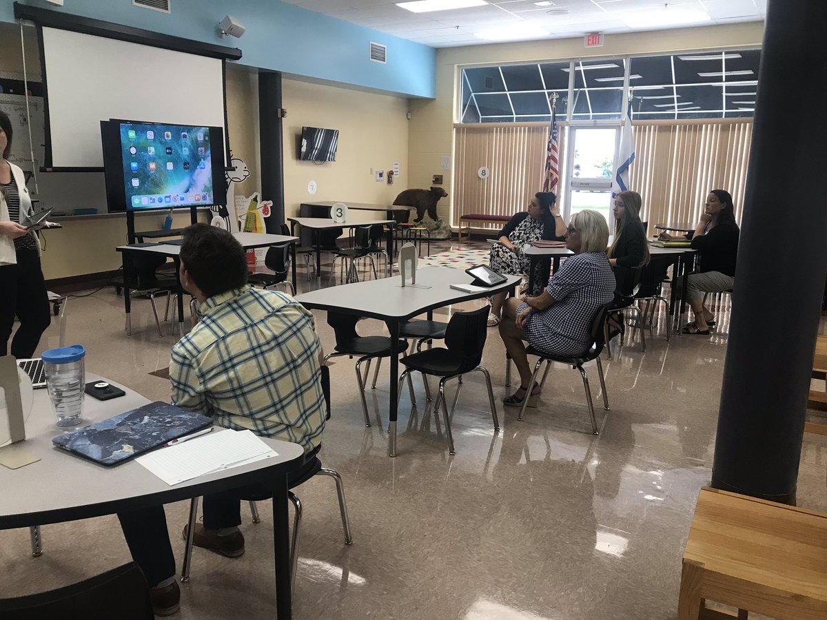 First Monday of the school year and we ended the day with our first  #MentorMonday Today we talked Elements of Learning and played iPad Bingo. I’m excited to see these new teachers soar!  #BCSFutureReady  #PotomackAIR