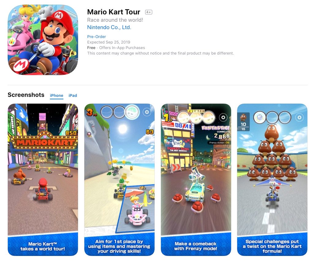 Mario Kart Tour en App Store