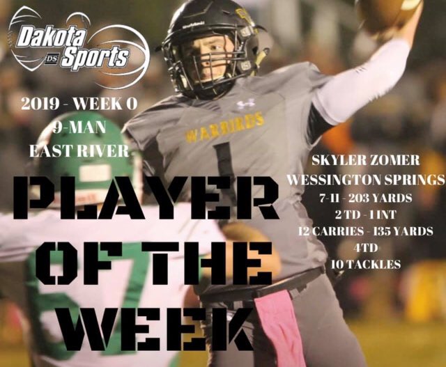 Congratulations to our players of the week, Sklyer Zomer, Brad Christensen, Ryder Kirsch and Cody Thompson. Great effort, guys!