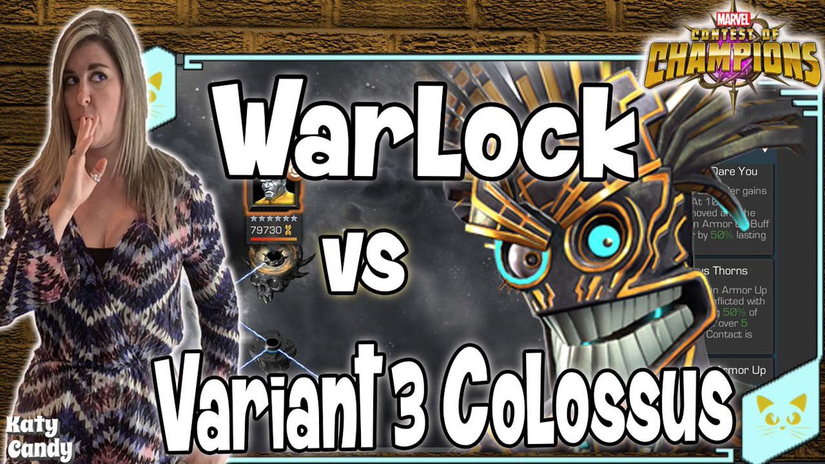 KatyCandy16's tweet photo. Warlock vs Colossus Boss in Variant 3 | Marvel Contest of Champions https://t.co/j2YOIiQxQc via @YouTube @MarvelChampions #mcoc #ContestofChampions #Variant3 #Warlock #Colossus https://t.co/FutXZ4x1l2