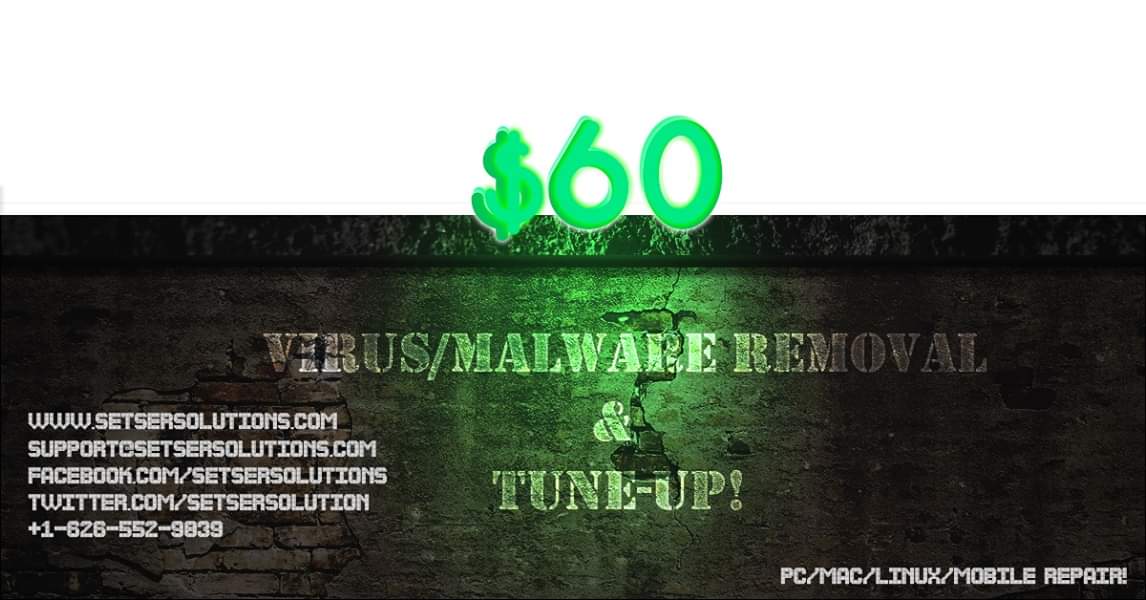 setsersolution's tweet image. Hi friends! I&apos;m running one more special before school starts! Let&apos;s get those old computers and devices back up and running the way they should be! Feel free to reach out to me through Facebook or give me a call. Repairs, Upgrades, and More!