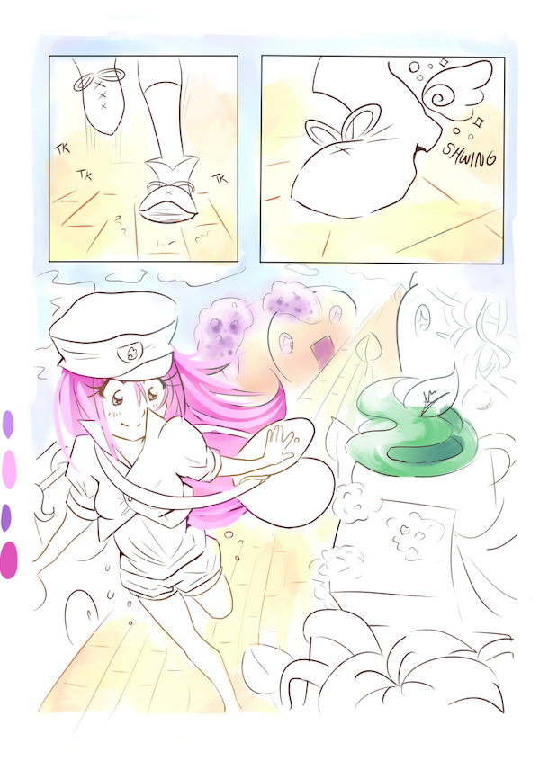 Another kinda old one (like 2016-ish) but interesting because it's from one of the many times I tried to start a webcomic 