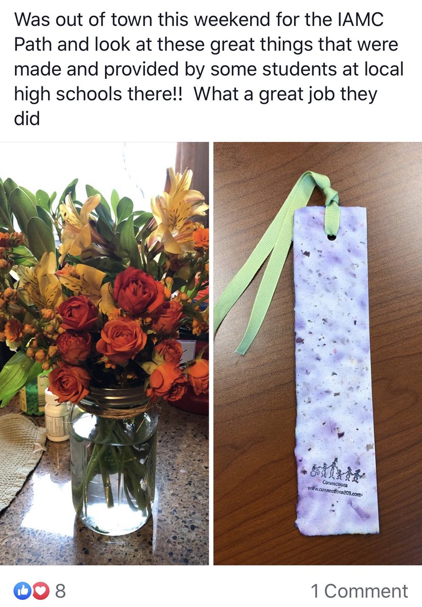 IllinoisAMC's tweet photo. Thanks @Connections203 for the beautiful #MicroConnections items for our meeting! E. Martinez and @204STEPS_Eagles grad M. Taylor were impressive workers and true reflections of your training! #CNXNSPride #inclusionworks https://t.co/Q8BqbOMScv