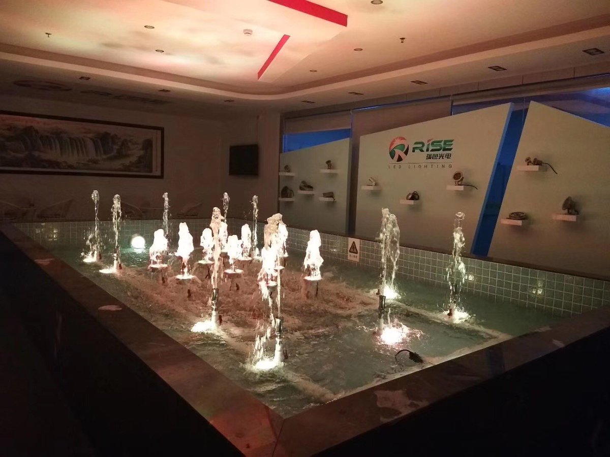 316L Stainless steel Light, welcome to your inquiry. riseled.com  #LedFountainLight #FountainRingLight #WaterFountain #PoolFountain