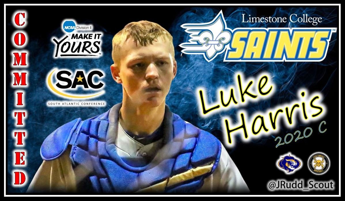 JRudd_Scout's tweet photo. 🚨COMMIT ALERT🚨 Congrats to @LukeHarris2020 on his commitment to @at_LimestoneCo. The big backstop from @LHSLionsBB &amp; @dirtbag_swag brings a high ceiling to the @LCSaintsBasebal club. Luke kept grinding to find the perfect home, and he found it. Excellent young man! 👊🏽#committed https://t.co/nUmDC81jxz