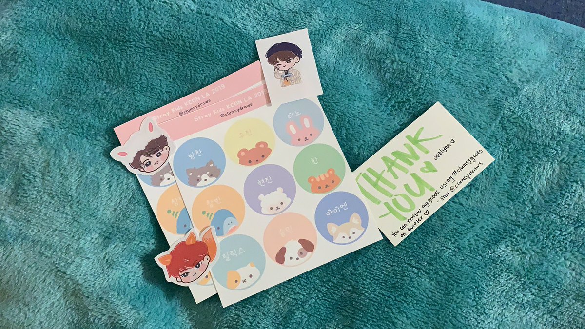Thank you so much @clumsydraws !! Th sheets are so cute and thanks for the extras 🥺🥺 I can’t wait to use them 💖 #clumsygoods