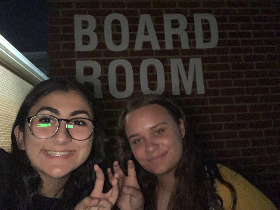 RohsStuCo's tweet photo. Our President and VP did a great job presenting to the school board tonight about some of our upcoming projects that will boost spirit and promote a positive school culture. #4talons #hawkpride https://t.co/RvI8v5KhpH