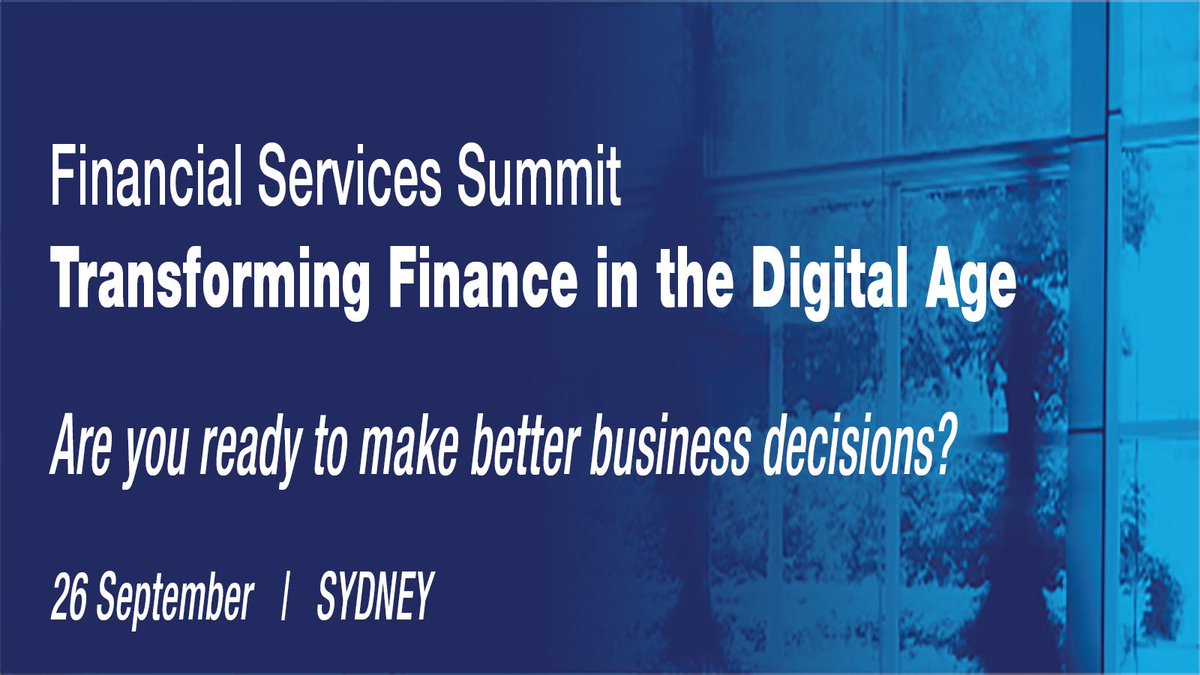 stefm_payhr's tweet photo. The Banking &amp; Insurance Financial Services Summit. Transform your business. Gain foresight. Drive compliance. Reduce decision making. Hear from senior industry leaders.

Join Anaplan and Deloitte Australia in Sydney on 26 September 

https://t.co/te778GIx1F https://t.co/FWRp2oHdTp