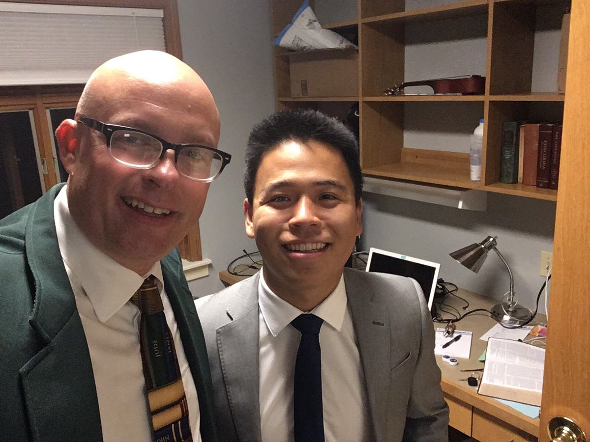 RevShevWLC's tweet photo. Checking out the dorm room of @RevShevSoninLaw1 (not a thing...yet) at the Seminary after the Opening Service. Very proud of him; God bless your first at Sem! #family #bringtheZeng #sectionsix https://t.co/dyxlPCCH8z
