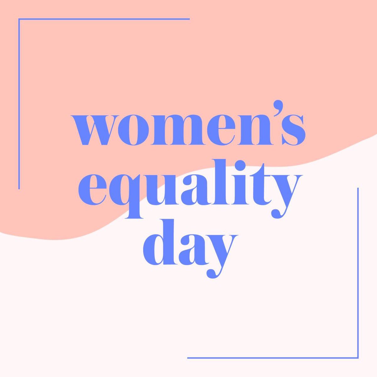 It's Women's Equality Day. 

A day where we celebrate the accomplishments of the past. A day where we reflect on the changes we are making today. A day where we set plans to make things better for the women of tomorrow. 

Let’s get to work. The next generation is depending on us.