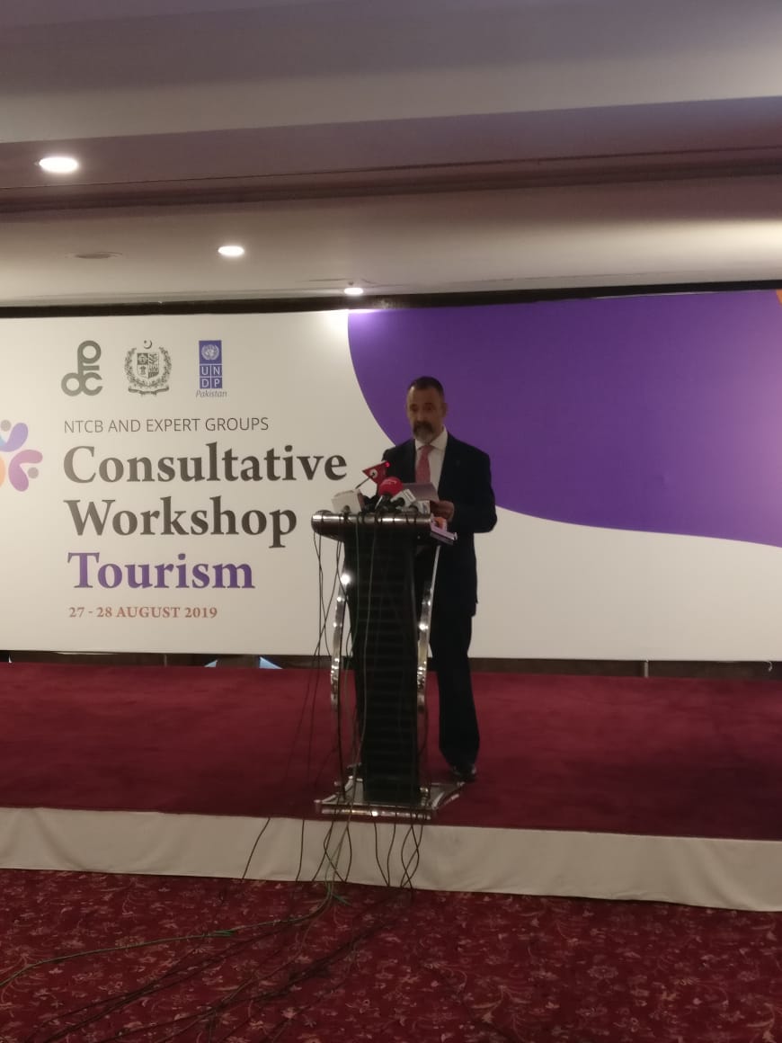 NDF_Pak's tweet photo. Travel and tourism contributed about 6% to Pakistan's GDP last year, with more than 1 million jobs created, especially among youth @i_artaza #PakistanTourism #ConsultativeWorkshop @UNDP_Pakistan @ptdcpk @NTCBPak https://t.co/CsMyH3LTDB