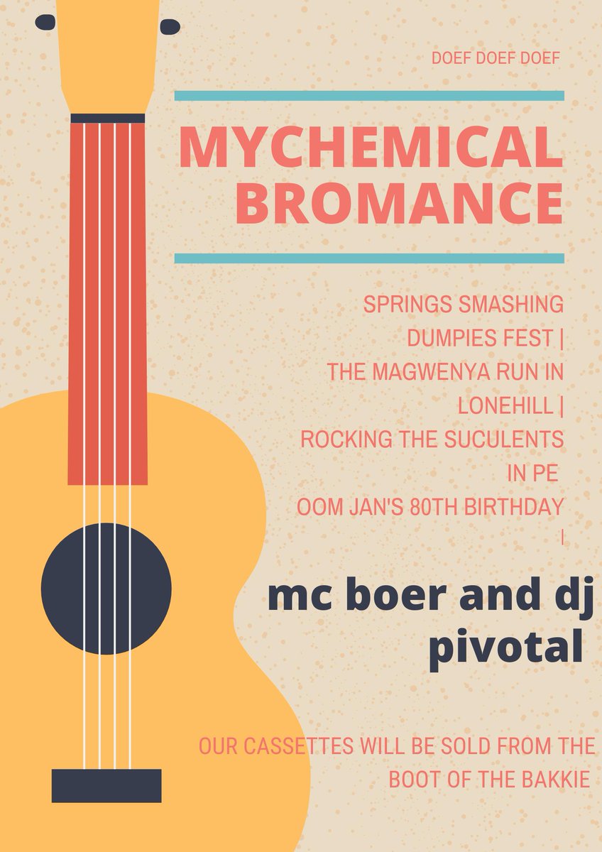 Our Gig guide is out! Show some Lief Asseblief #DoefDoefDoef .<a href="/5fm/">5FM</a> <a href="/RobbieKruse/">Robbie Kruse</a> <a href="/DJRogerGoode/">ROGER GOODE</a>