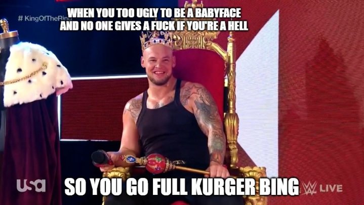 LordDanteChrist's tweet photo. @pierobuccellato #KurgerBing #RAW #RAWNewOrleans #KingOfTheRing #KingCorbin https://t.co/fc70tAGVo5