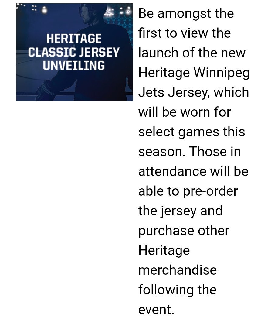 jets heritage classic jersey pre order