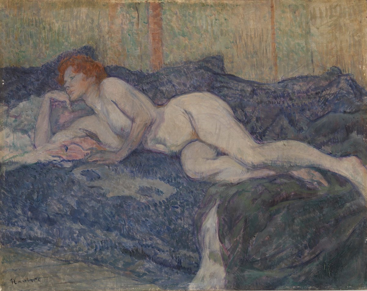 Nude Lying on a Couch by Henri de Toulouse-Lautrec #barnesfoundation #barnescollection