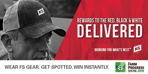 FSCooperatives's tweet photo. Wear your FS apparel to the @FPShow this week for your chance to win an instant prize if spotted on the streets. Don't have FS gear? Find your FS sticker in your show welcome bag, OR stop by our tent #1233 and ask for one. See you there! #FSPROUD #FPS19 https://t.co/HuyL2leU5H