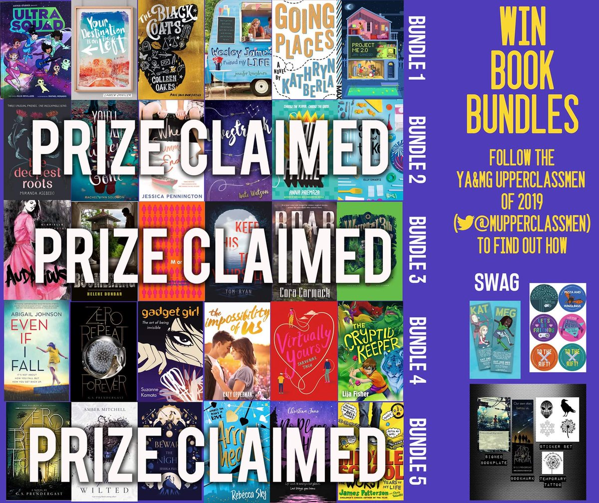 thebooktraveler's tweet image. HUGE GIVEAWAY! Make sure to enter this awesome giveaway because there are still 2 amazing bundles left! #upperclassmenchat. Enter here: rafflecopter.com/rafl/display/7…