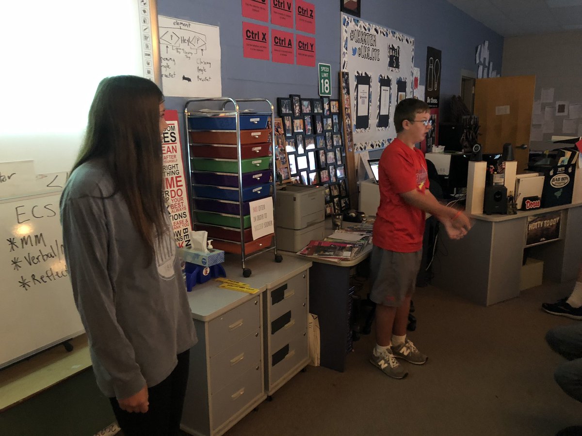 RepTheFlat's tweet photo. Verbal and nonverbal communication were both the topic of discussion in STEM & ECS today continuing our lesson on what successful group work looks like. Charades and telephone gave us visuals and #GoogleClassroom helped us reflect. #Discuss #Move #BodyLanguageScreams #F2FTalks https://t.co/RRXojEqZL5