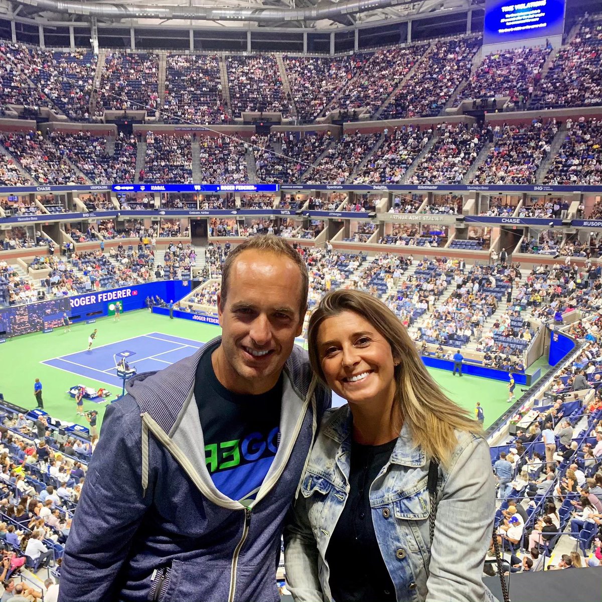 dalilasetti's tweet photo. 🎾 Semplicemente bellissimo ❤️💙🇺🇸 #firstround #arthurashe
#usopen #usopen2019 #fegal #roger #reroger #serenona #maria #amoreecapoeira https://t.co/B217yK1t67