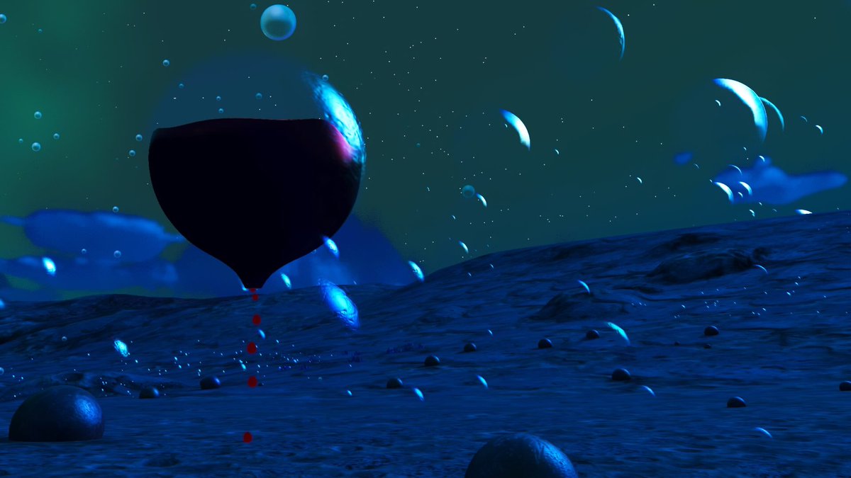 TheLightWalker1's tweet photo. Finally found a bubble world! It was oddly relaxing until these living bubbles came by dripping blood! #NoMansSkyBeyond #NoMansSky #NMS #VirtualPhotography #scifi https://t.co/rxIwjvn66B