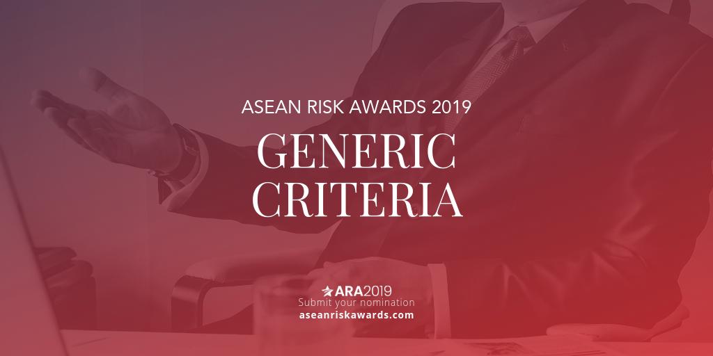 ASEANRiskAwards's tweet photo. All ASEAN Risk Awards 2019 submissions will be judged by experts from across various industries and disciplines. There are two sets of criteria that will underlie the judgement process, one of which is the Specific Criteria. https://t.co/yxIskKYYDt
