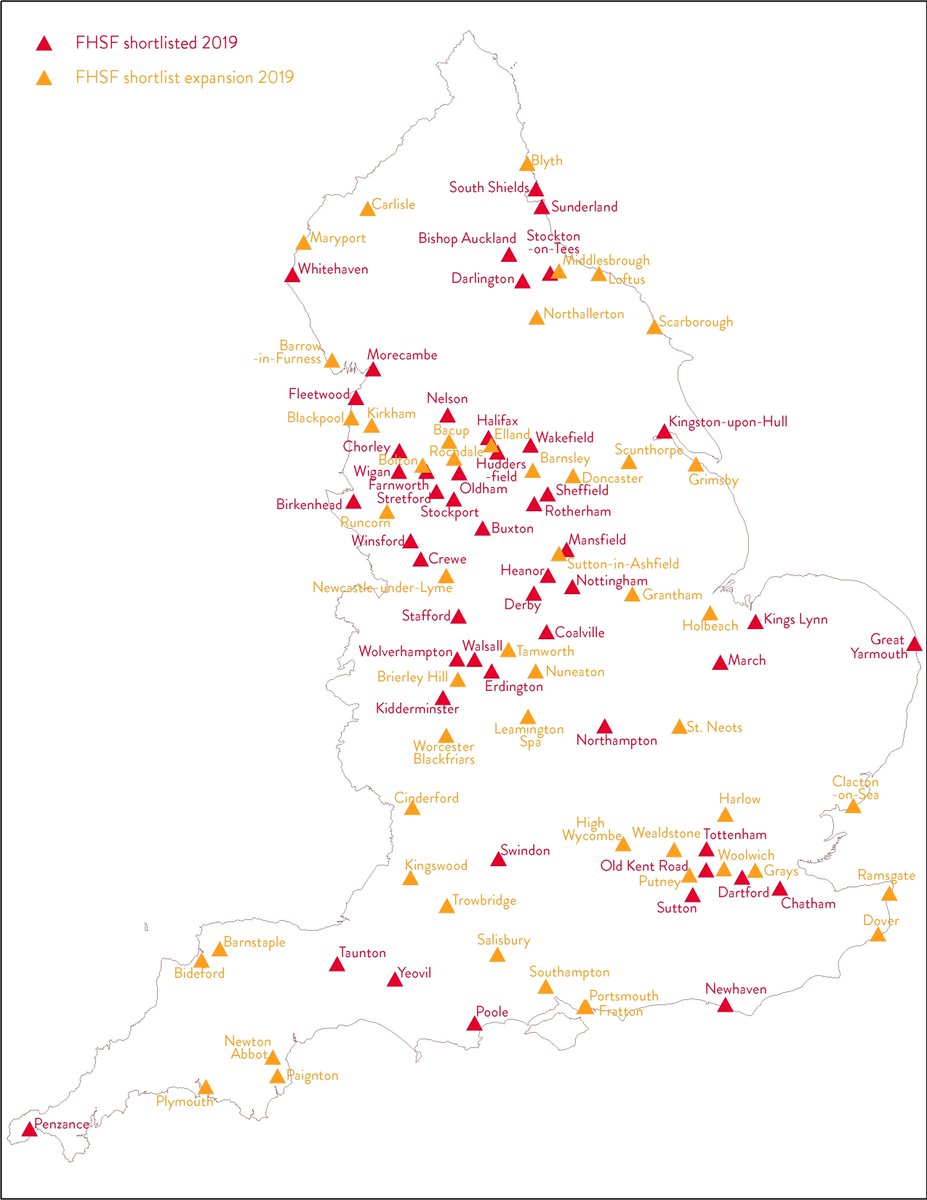 town_monitor's tweet image. Congratulations to those #towncentres newly shortlisted for the Future High Streets Fund bit.ly/2PiatK5 #FutureHighStreetsFund #FutureHighStreets