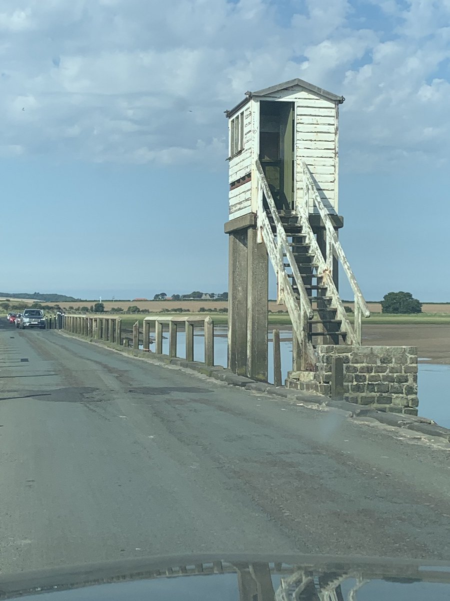 Ahhhhh the idiot box. For the king Canutes who believe they can outrun the tide.... Holy island CHECK THE TIDE TIMES