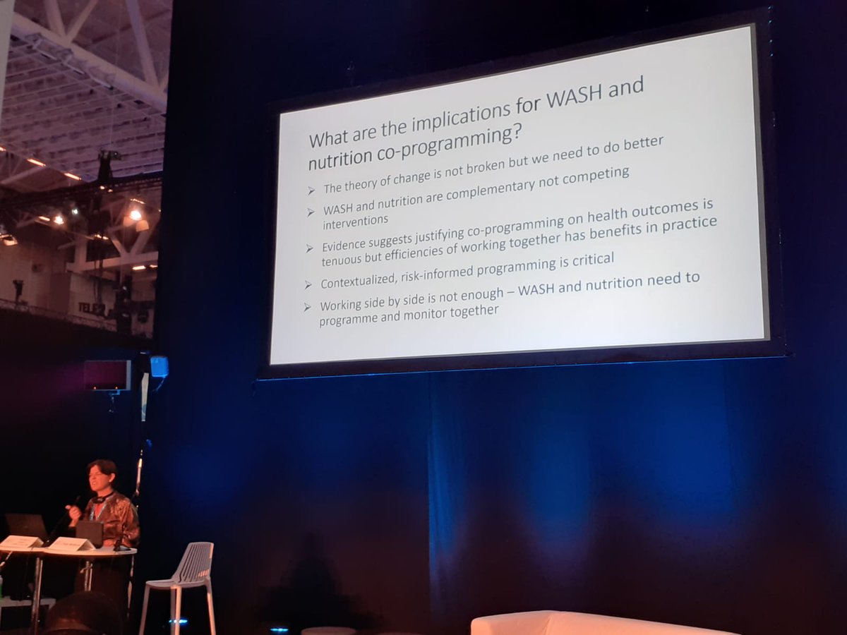 Nutriset_Fr's tweet photo. "Despite controversial results in the recent high quality studies, when we look at the overall studies, we see the impact of WASH on infectious diseases, nutrition and global well being" @kateomedlicott @WHO
#WWWeek #SDG6 #SDG2 #watersecurity #washnutrition
#SG6 #SDG3 https://t.co/n3oFv5FKVd
