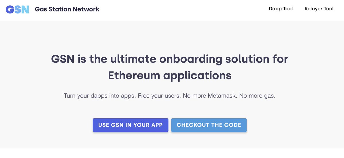 cburniske's tweet image. Gas Station Network (GSN) from @OpenZeppelin allows dapps to pay for their users&apos; transactions in a secure way, so users don’t need to hold $ETH to pay for their gas or even set up an account: gsn.openzeppelin.com