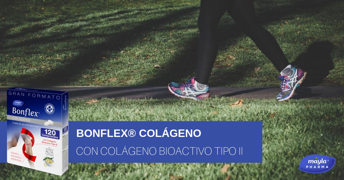Bonflex® Colágeno contiene #Colágeno tipo II no desnaturalizado para ayudarte a mantener en forma tus #articulaciones frente al desgaste e impacto constante: bit.ly/BXColágeno