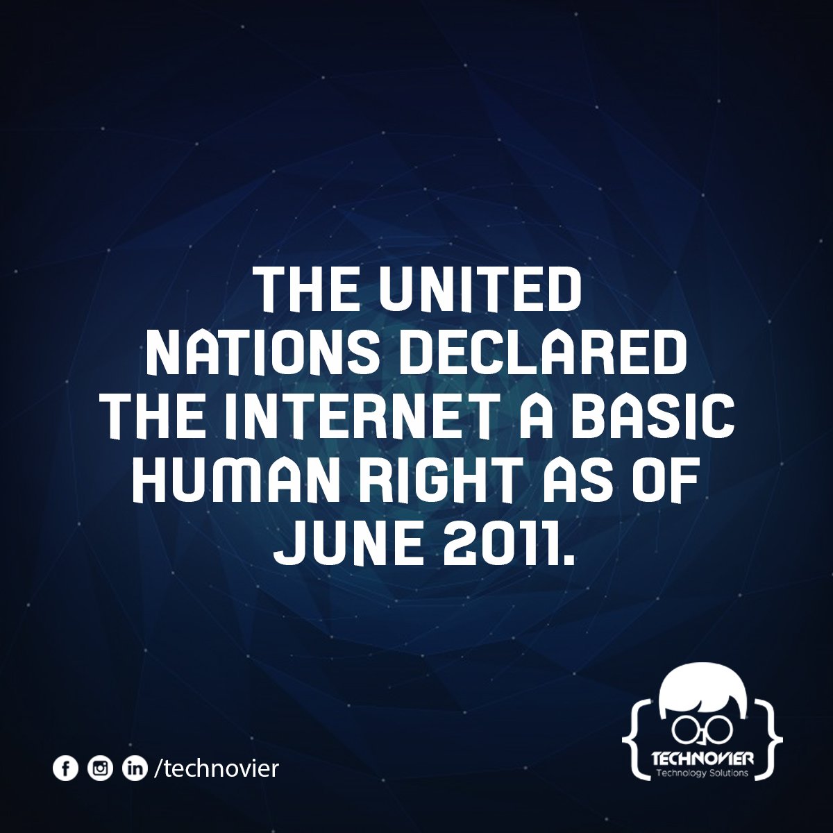 technovier's tweet photo. Are you getting your basic rights?

#UN #BasicHumanRights #Internet #Technologyisforeveryone #Internetforeveryone #Technovier #Technology_Solutions https://t.co/1pX1BDCZnI