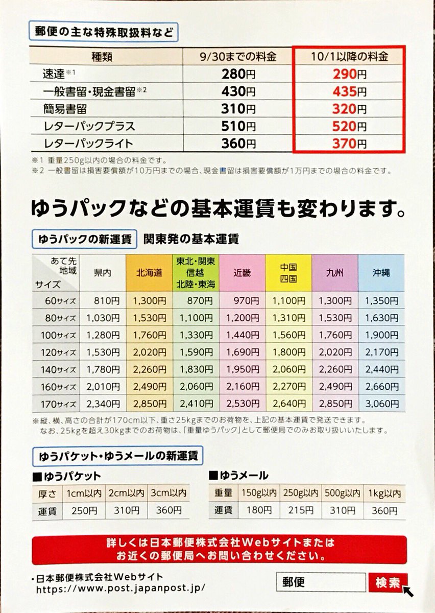 簡易 書留 料金