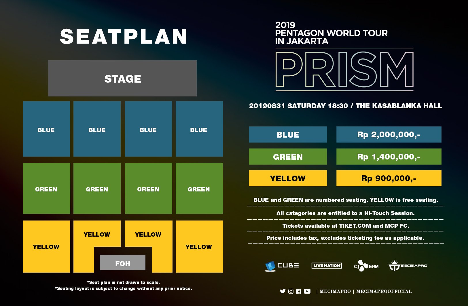 2019 PENTAGON World Tour PRISM: Cities And Ticket Details - Kpopmap