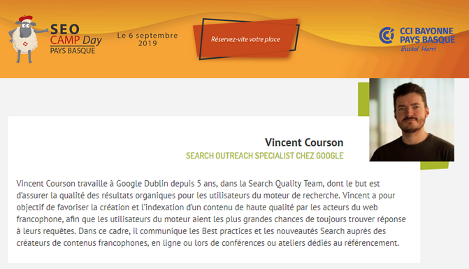 performancenum's tweet photo. J-10 avant le SEOCAMP à la @CCIBayonnePB , et les inscriptions pleuvent ! Focus sur Vincent Courson (Google), qui vient spécifiquement de Dublin pour l'occasion. LA keynote à ne pas louper ! https://t.co/WAdGBNNcEQ
#SEOCAMP #PerformanceNumerique #PaysBasque #MileskerCCI https://t.co/2K8gcweCwa